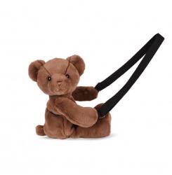Doudou et Compagnie Ursulet din plus - geanta crossbody adorabila, 30 cm, Maro Inchis (DC4380)