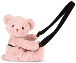 Doudou et Compagnie Ursulet din plus - geanta crossbody adorabila, 30 cm, Roz pudra (DC4375)