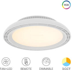 Braytron Ventilátor, mennyezeti csillárventilátor távirányítóval, RGB+CCT dimmelhető (BR-BH85-00030)