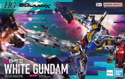 GUNPLA Hggq 1/144 Rx-78-02 White Gundam (mk69189) Figurina