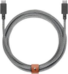 Native Union Belt Cable XL (USB-C - USB-C) 3m, zebra (BELT-XL-C-ZEB-3-NP) - vexio