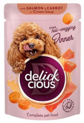 Delickcious Lazac csíkok répával krémlevesben 85g