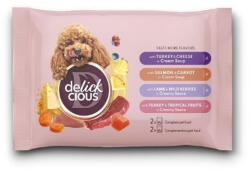 Delickcious alutasak MIX kutyaeledel válogatás 2x80g, 2x85g
