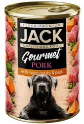 Jack Gourmet konzerv malachús édesburgonyával és zöldborsóval 400g