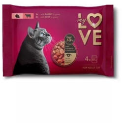 My Love Felnőtt Macska Alutasak Csomag - Nyúl, Marha 4x85g