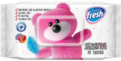 Fresh Baby törlőkendő Sensitive 72 db flip-top (8606108984291)