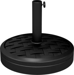 Outsunny Bază pentru Umbrelă cu Manivelă Rotativă și Design Împletit, Ø45x36 cm, Negru | Aosom Romania (84D-274V00BK)