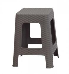 Megaplast MEGA PLAST kisszék II. , kerti, polyrattan 45 x 35, 5 x 35, 5 cm, mokka