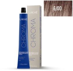 LAKMÉ COSMETICS Vopsea permanenta fara amoniac 6/00 blond inchis natural Chroma 60ml (8429421160018)