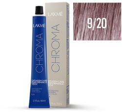 LAKMÉ COSMETICS Vopsea permanenta fara amoniac 9/20 blond foarte deschis violet Chroma 60ml (8429421192019)