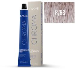 LAKMÉ COSMETICS Vopsea permanenta fara amoniac 8/83 blond deschis perlat auriu Chroma 60ml (8429421188319)
