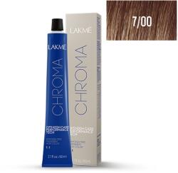 LAKMÉ COSMETICS Vopsea permanenta fara amoniac 7/00 blond mediu natural Chroma 60ml (8429421170017)