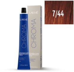 LAKMÉ COSMETICS Vopsea permanenta fara amoniac Chroma 7/44 blond mediu cupru intens 60ml (8429421174411)