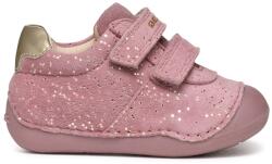 GEOX Geox, Tépőzáras nyersbőr sneaker mintával, Púderrózsaszín, 21 EU (B9440B007NFC8233-21)
