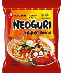 Nong Shim tészta tengeri herkentyűkkel, csípős neoguurival 120g