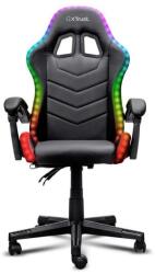 Trust Scaun gaming Trust GXT 704 Roniq RGB, 5 roti, gas lift clasa 3, ajustabil pe inaltime, material PU leather, greutate maxima suportat 110 kg, Negru (TR-25979) - evomag