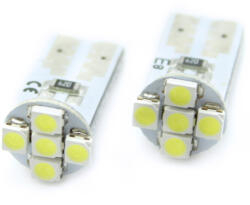 Carguard CLD010 T10 LED helyzetjelző izzó 12V, 0, 5W, 6000K, 35lm, 5 LED, 2 darabos, 0.5 W, 2 db/csomag, gépjárművek helyzetjelzéséhez és belső világításához (CLD010)