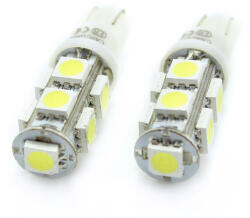 Carguard CLD007 T10 LED helyzetjelző izzó 12V, 2, 25W, 6000K, 162lm, 9 LED, 2 darabos, 2.25 W, 2 db/csomag, gépjárművek helyzetjelzéséhez és belső világításához (CLD007)