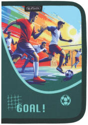 Herlitz Penar neechipat cu 1 fermoar si 2 clape Herlitz 400211239, Motiv Football (400211239) Penar