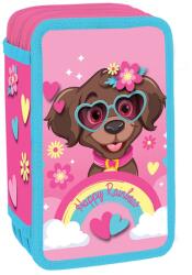 S-Cool Penar echipat cu 3 fermoare S-COOL SC3284, 39 piese, Happy Rainbow (SC3284) Penar
