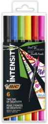BIC Carioci cu 2 capete intensity intense BIC 989694, 6 culori (BC989694)