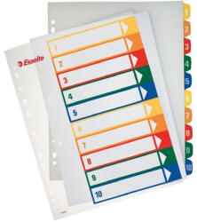 Esselte Separatoare index plastic 1-12 imprimabil esselte (ES100213)