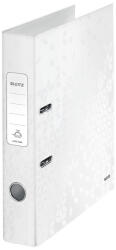 Leitz Biblioraft plastifiat 5.2 cm alb metalizat wow Leitz - Set 10 (LZ10060001)