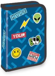 S-Cool Penar echipat cu 1 fermoar si 2 extensii S-COOL SC3273, 32 piese, Sticker (SC3273) Penar