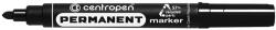 Centropen Marker permanent negru varf rotund 2.5mm 8566 Centropen - Set 10 (CE856601)