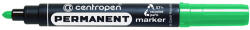 Centropen Marker permanent verde varf rotund 2.5mm 8566 Centropen - Set 10 (CE856605)