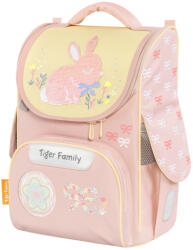 Tiger Family Ghiozdan scoala Tiger Family Nature Quest Pro, 35 x 31 x 19 cm, Motiv bows and bunny (TGNQ-105A(2))