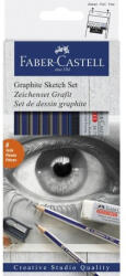 Faber-Castell Creioane Grafit Goldfaber FABER-CASTELL FC114000, Set 6 + Radiera Si Ascutitoare (FC114000)