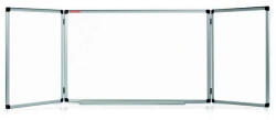 Memoboards Whiteboard triptic MEMOBOARDS 90*120 cm cu rama din aluminiu (TRBM129A)