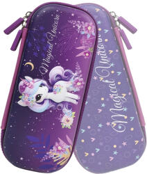 S-Cool Penar neechipat tip etui 3D S-COOL SC3314, 1 fermoar, Motiv Magical unicorn (SC3314) Penar