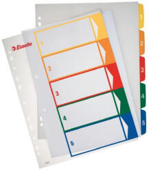 Esselte Separatoare Index Plastic 1-6 Imprimabil Esselte (es100211)