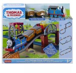 Mattel Thomas, locomotiva cu aburi: Setul de cale ferată Thomas 3 în 1 Trenulet