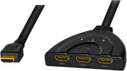 LogiLink Switch HDMI Logilink HD0040, 3x HDMI , Black (HD0040)