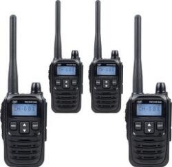 PNI Pachet statii radio portabile PNI DMR R45 digital si analogic 446MHz 16 canale digitale si 99 canale analogice Li-Ion 2000mAh 4 bucati (pni-d45-4) Statii radio