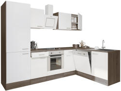 Leziter Yorki 280 sarok konyhabútor alsó sütős, polcos kivitelben, munkalap nélkül (LS280YFH-SUT-PSZ-MLN) - homelux