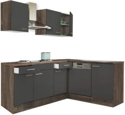 Leziter Yorki 220 sarok konyhabútor, munkalap nélkül (LS220YAN-MLN) - homelux