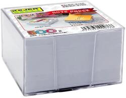 Kejea Cub hartie cu suport plastic, 75x75x50mm, KEJEA - hartie culoare alba (KJ-K-975A)