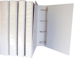 Hartie Flipchart Optima Caiet mecanic cu buzunar, 4 inele in "D", 30 mm, cotor 50mm, Optima - alb (OP-400032970)