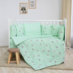Lorelli 5 részes ágynemű garnitúra - Friends Green - pepita