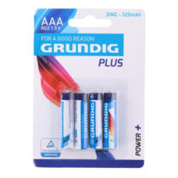 Grundig - AAA / R03 1, 5 V-os cink elemkészlet 4 db (33525600) (33525600) - aqua