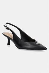 Guess pantofi cu toc stiletto din piele YANNICKE2 9BY2-OBDZKS_99X