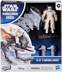 Star Wars Figurina cu vehicul, Star Wars, ActionVerse AT-RT si Imperial Driver, G2840 Figurina