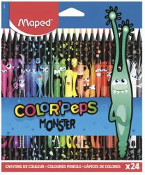 Maped Színes ceruza MAPED Color Peps Monster háromszögletű 24 darabos (862624) - vectraline