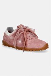 Calvin Klein LOW PROFILE RUN MG SUE DB LACES női sportcipő - rózsaszín Női 38
