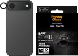 PanzerGlass Protecție lentile cameră Hoops Ceramic II pentru iPhone Air, Negru, PanzerGlass