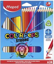 Maped Színes ceruza MAPED Color Peps Strong háromszögletű 24 darabos készlet (862724) - vectraline